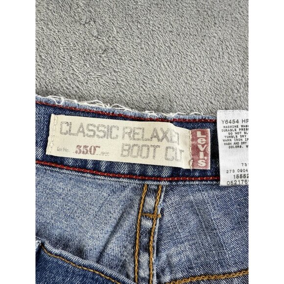 Vintage Levis 550 Jeans Womens 14M Blue Relaxed Boot Cut Stretch Denim 36X33 Y2K - Picture 3 of 16